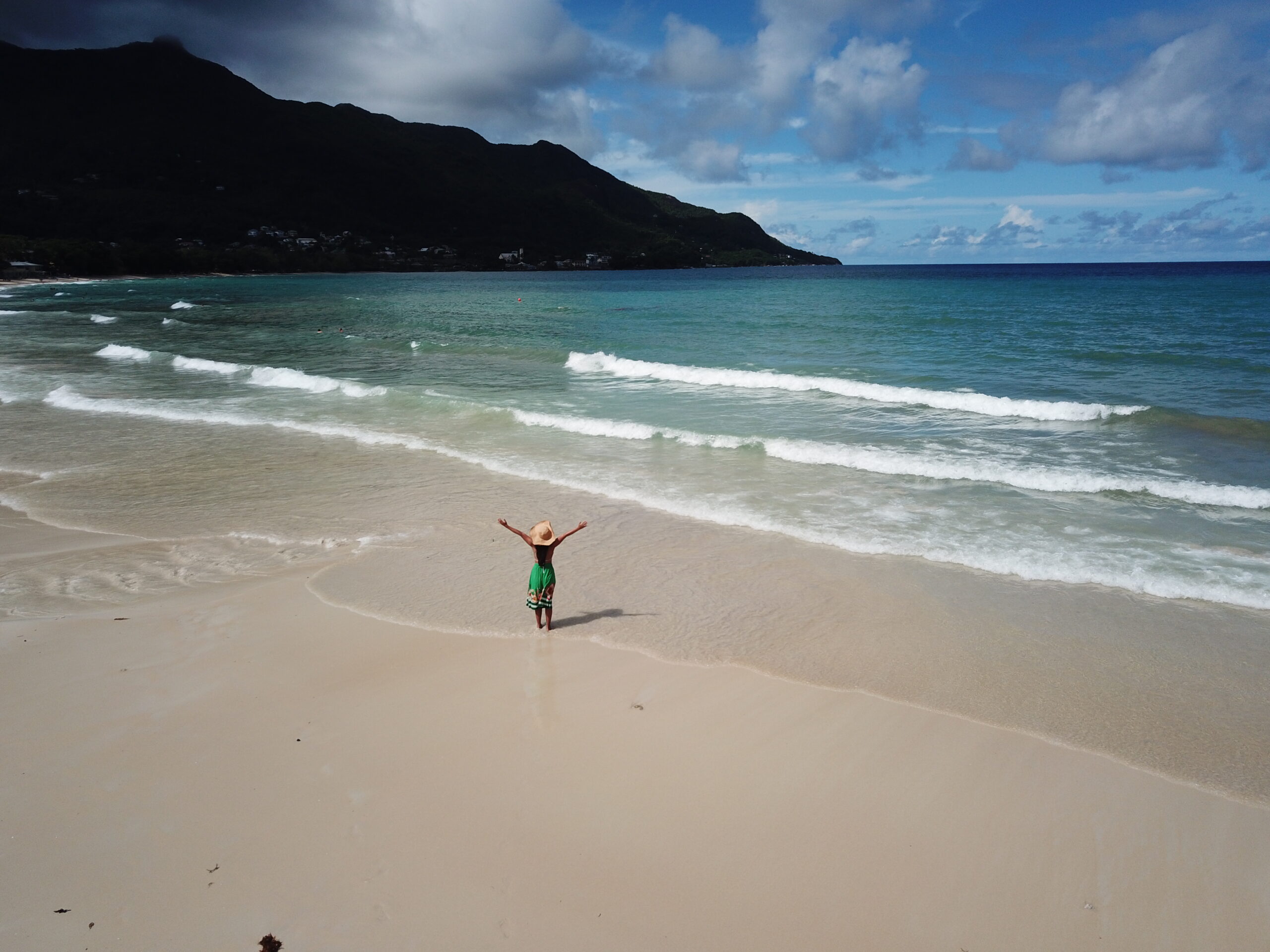 Praia Beau Vallon em Mahé